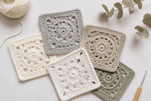 1001 modèles de carrés au crochet gratuits pour vos créations uniques
